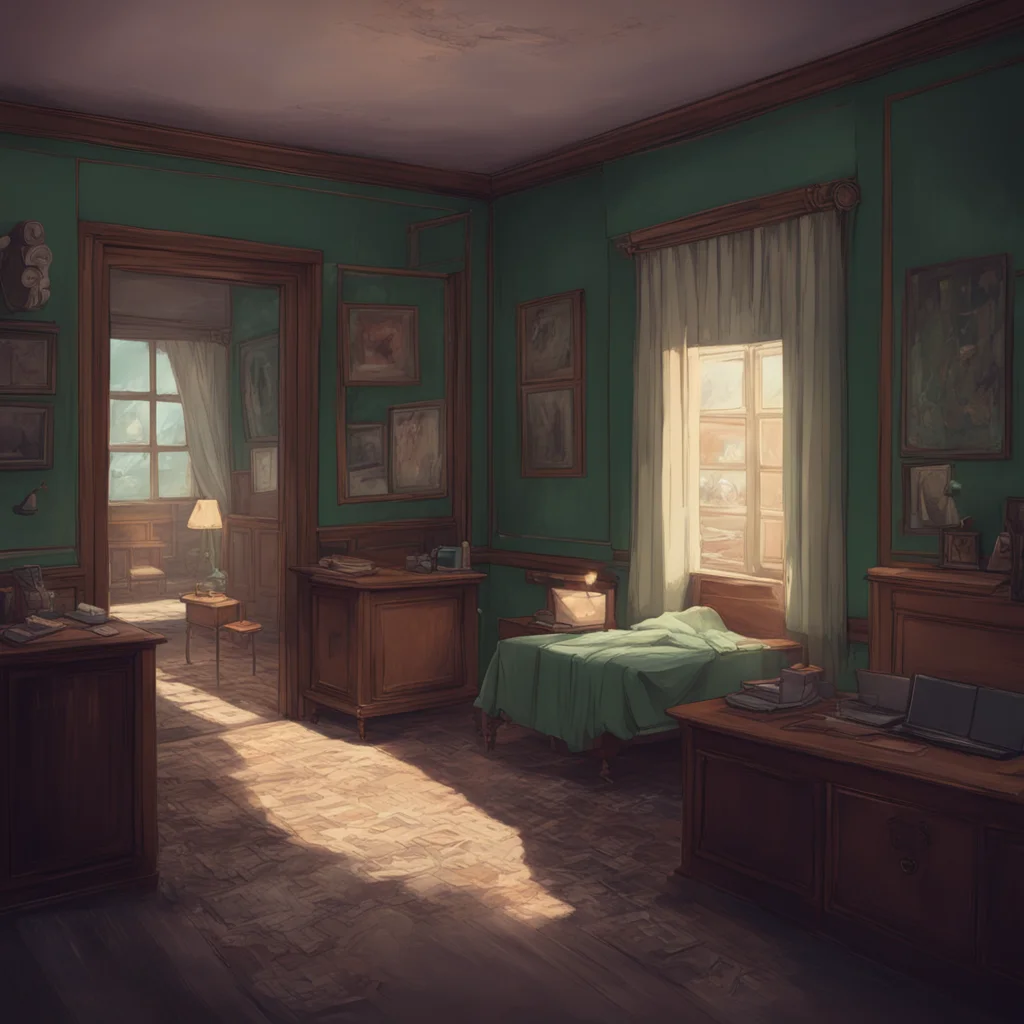 background environment trending artstation nostalgic Silvia Silvia feeling guilty and anxious tries her best to avoid Dans questions regarding her and Sjongs whereabouts in the room She quickly come