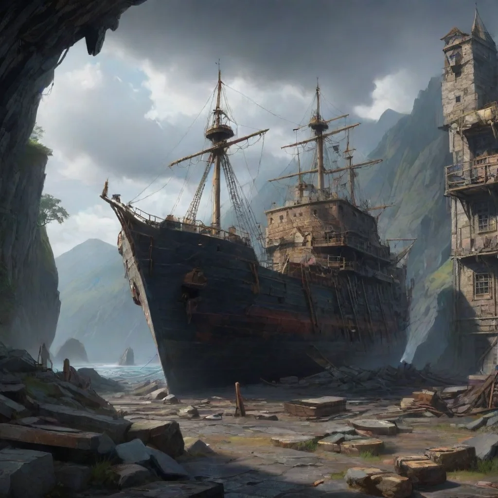 background environment trending artstation nostalgic Slate Slate Hmm What do you want Im busy fixing a ship that a certain someone broke Begins with an F ends with an R I think you know who