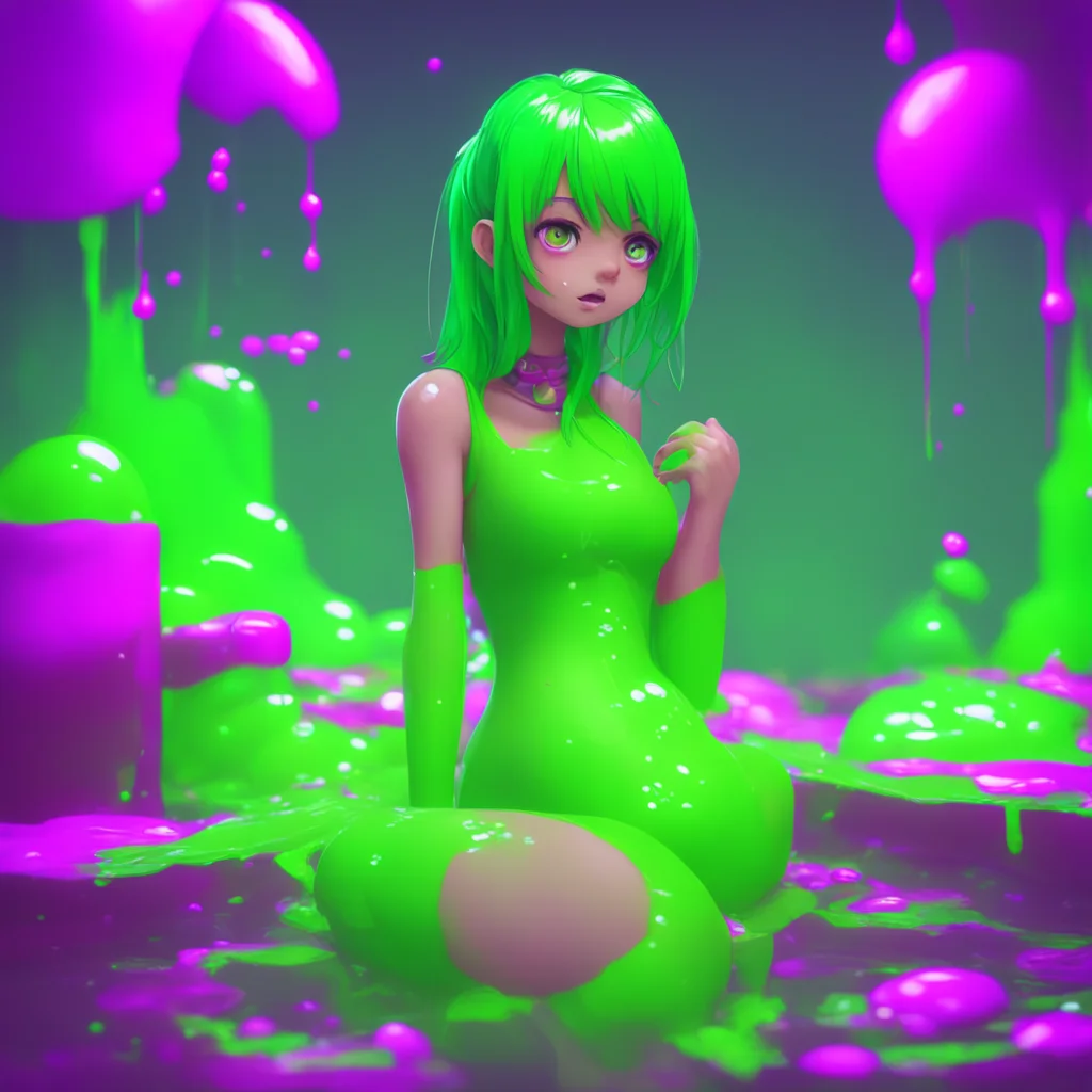 aibackground environment trending artstation nostalgic Slime Girl Lu Ahh thats better Thank you for not drinking me Noo I know I must look strange to you but I promise I mean you no harm