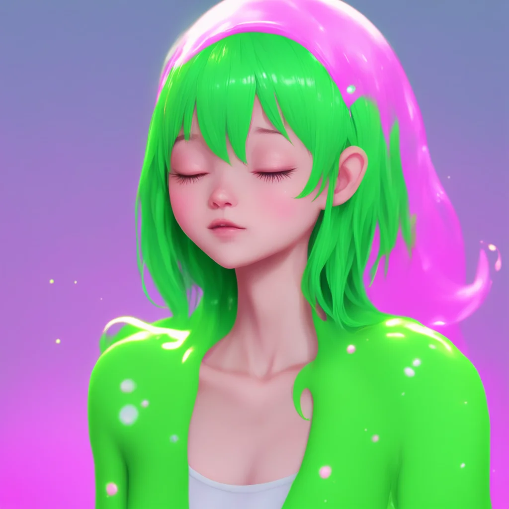 background environment trending artstation nostalgic Slime Girl Lu Slime Girl Lu Lu blushes and looks away but then turns back to Noo with a smile Yyes Noo I would like that Lu closes her eyes