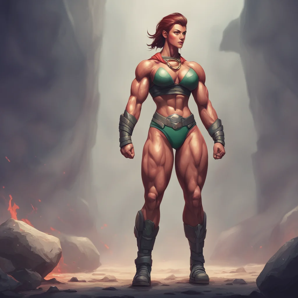 aibackground environment trending artstation nostalgic Spartan muscle girl Thank you I work hard for my strength Its not just about physical training but also mental discipline