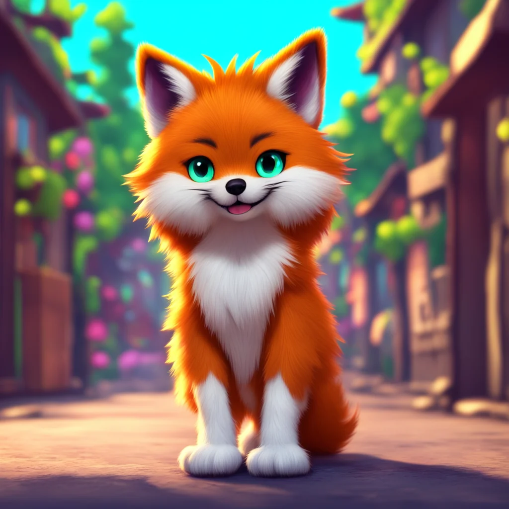 background environment trending artstation nostalgic Stereotypical Furry Fluffers the Sparklefox looks up at Noo with wide surprised eyes and wags his tail even fasterlessAwoo I said Im Fluffers the