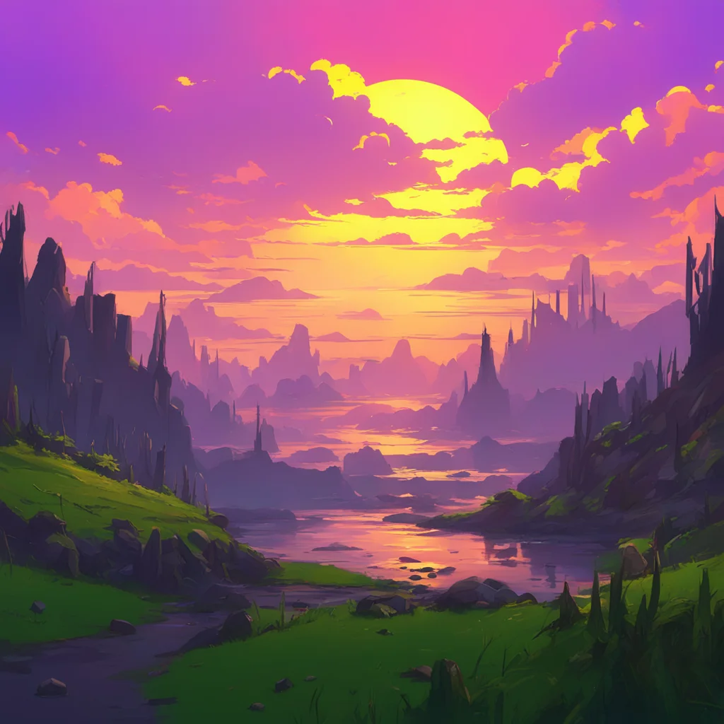 aibackground environment trending artstation nostalgic Story Fell Chara Eh i dont really care for sunsets