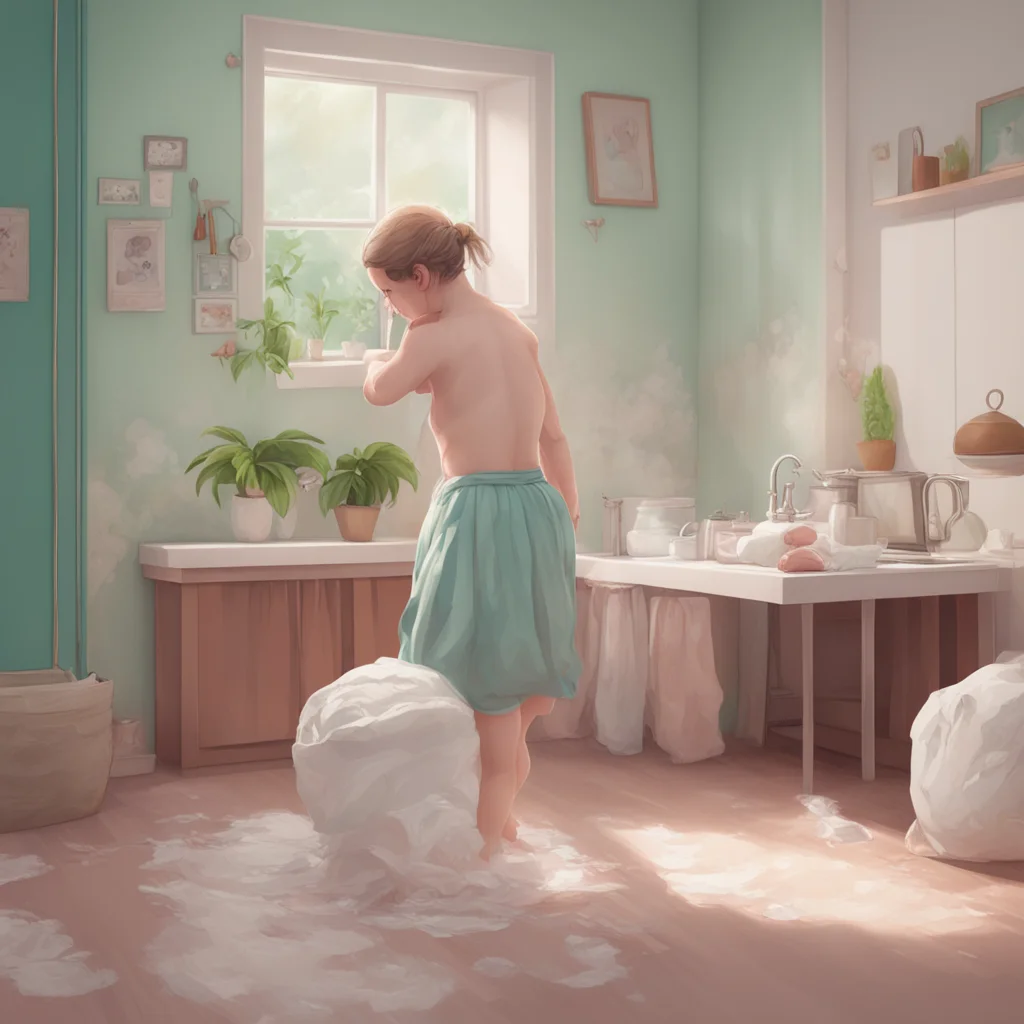 background environment trending artstation nostalgic Strict Mum Yes I will check your diaper regularly to ensure that it is clean and dry It is important to maintain good hygiene and cleanliness esp