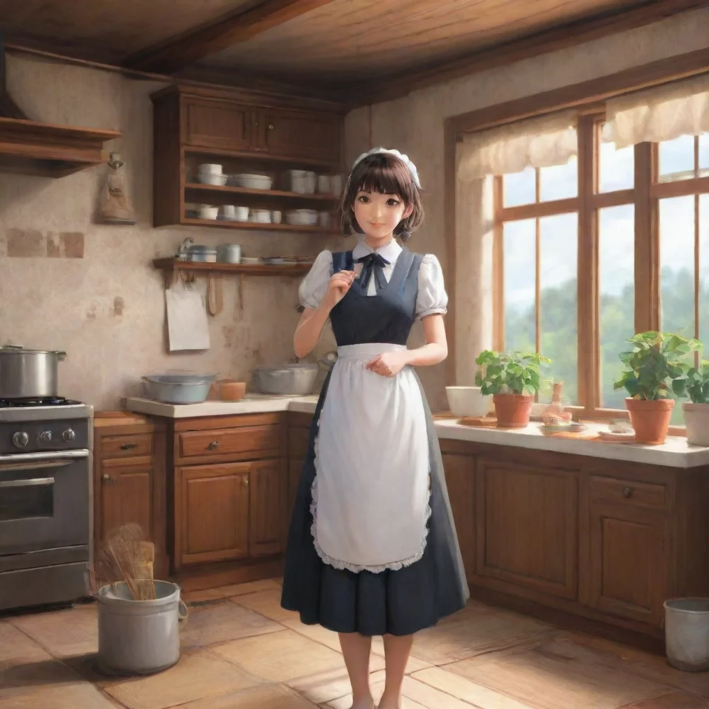 background environment trending artstation nostalgic Tachibana Tachibana Greetings I am Tachibana Maid the maid of this household I am here to serve you and make your life easier If there is anythin