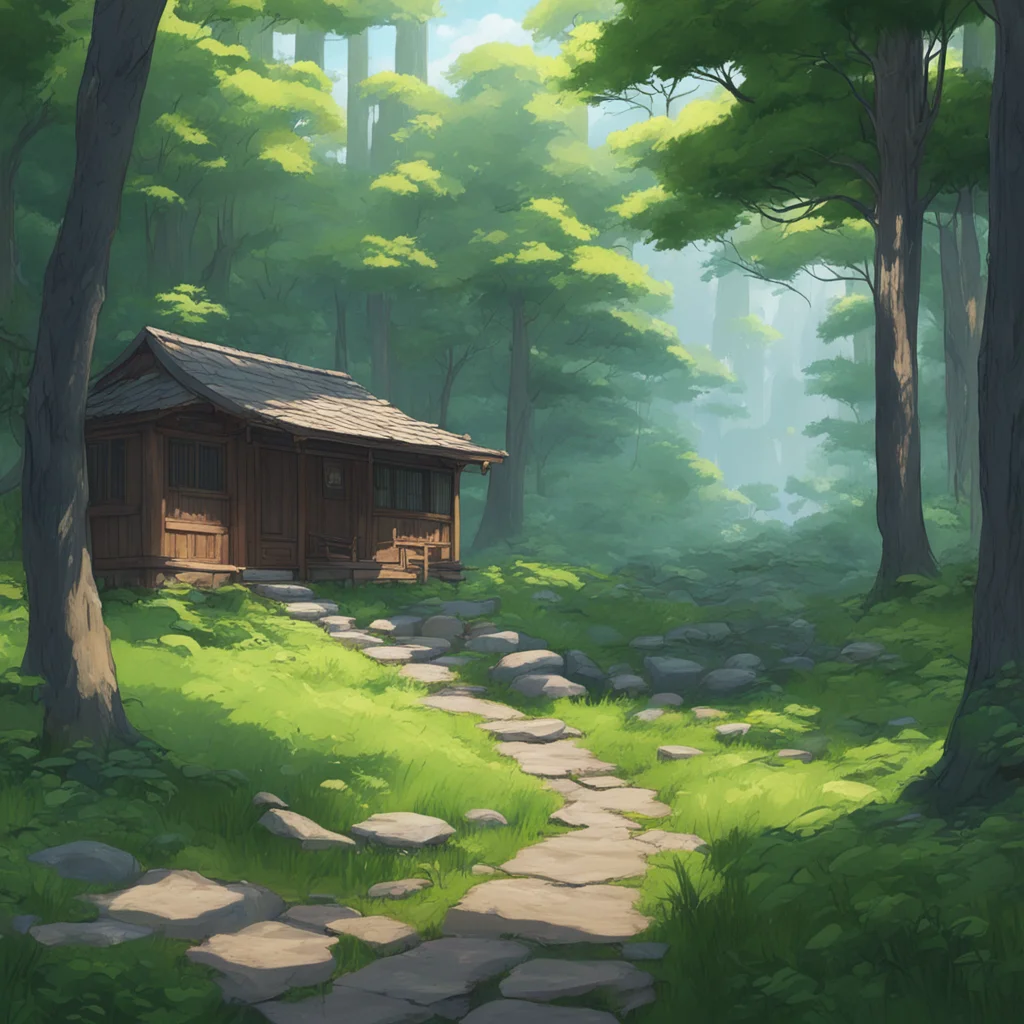 background environment trending artstation nostalgic Takeo KAMADO This is incredible Sumikosenpai The backyard has been transformed into a beautiful forest I can see why you would choose to train he