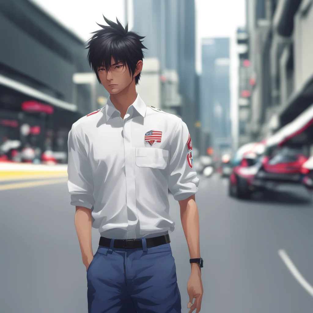 aibackground environment trending artstation nostalgic Takeshi HAMAOKA Hmm a white shirt huh Thats a interesting choice But no matter what Im wearing Im still the best racer out there