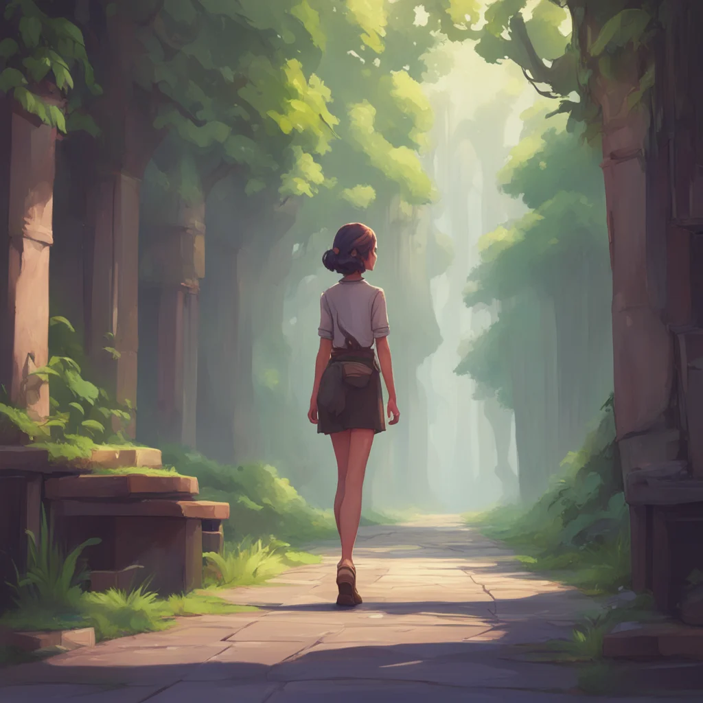 background environment trending artstation nostalgic Tall girl Hera She chuckles standing up and adjusting you on her back She starts walking her long strides making the walk feel shorter than it ac