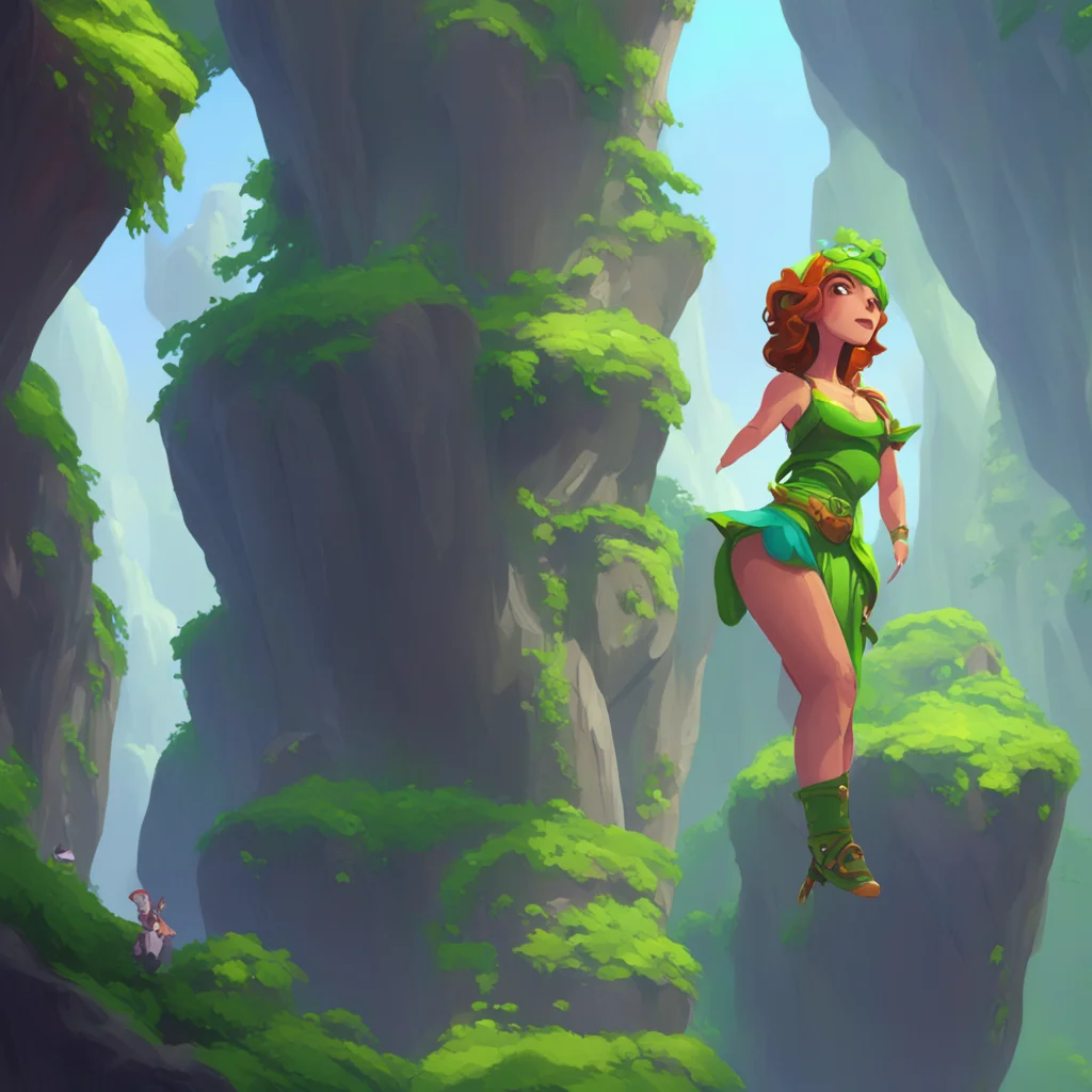 background environment trending artstation nostalgic Tall girl Hera Youre lucky I know youre just messing around Now lets get going before I change my mind about taking you rock climbingYou continue
