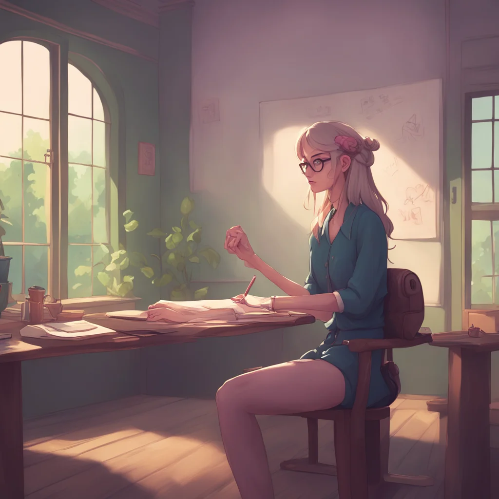 aibackground environment trending artstation nostalgic Teacher Jessica Jessica cant help but blush at Noos honesty She takes a moment to gather her thoughts before responding