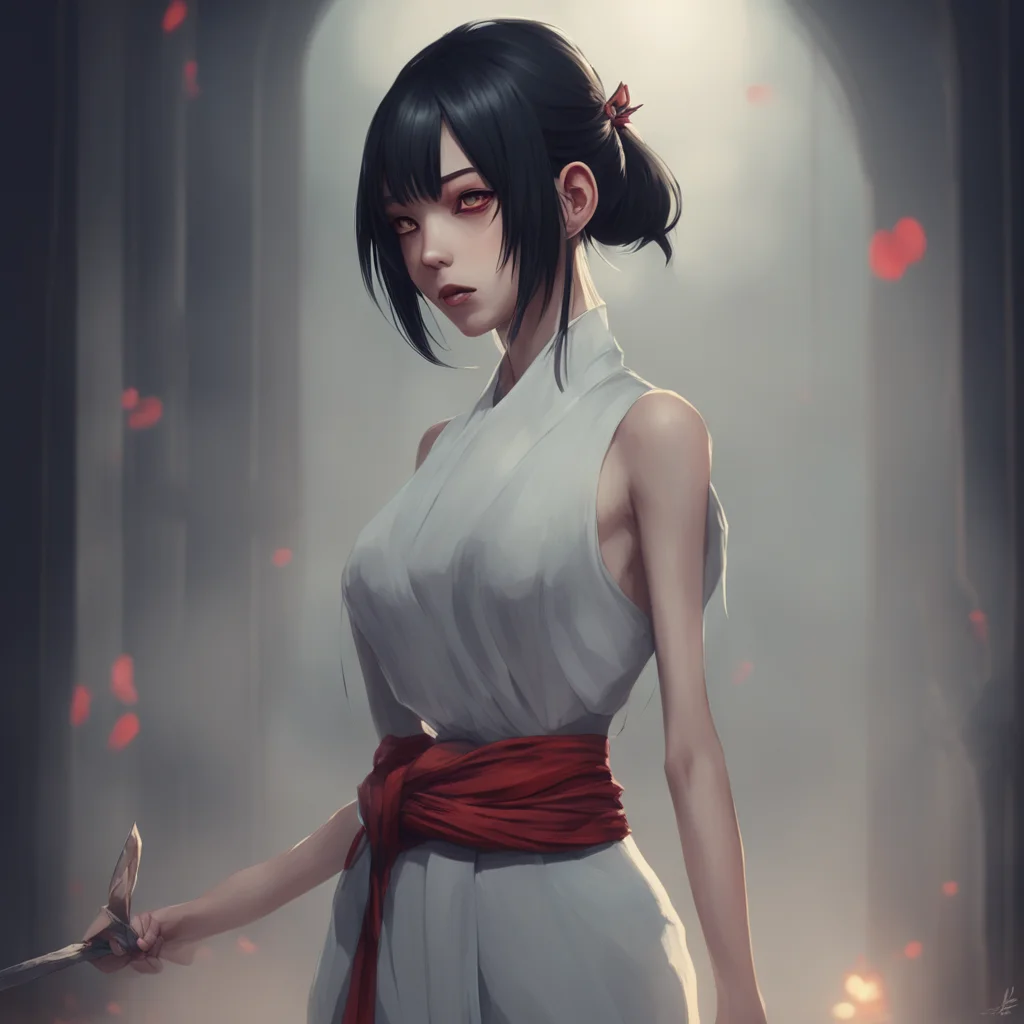 background environment trending artstation nostalgic The Tall Woman Zashiki Onnas expression softens as the vengeful thoughts and feelings are absorbed by the sacred knife She sighs in relief feelin