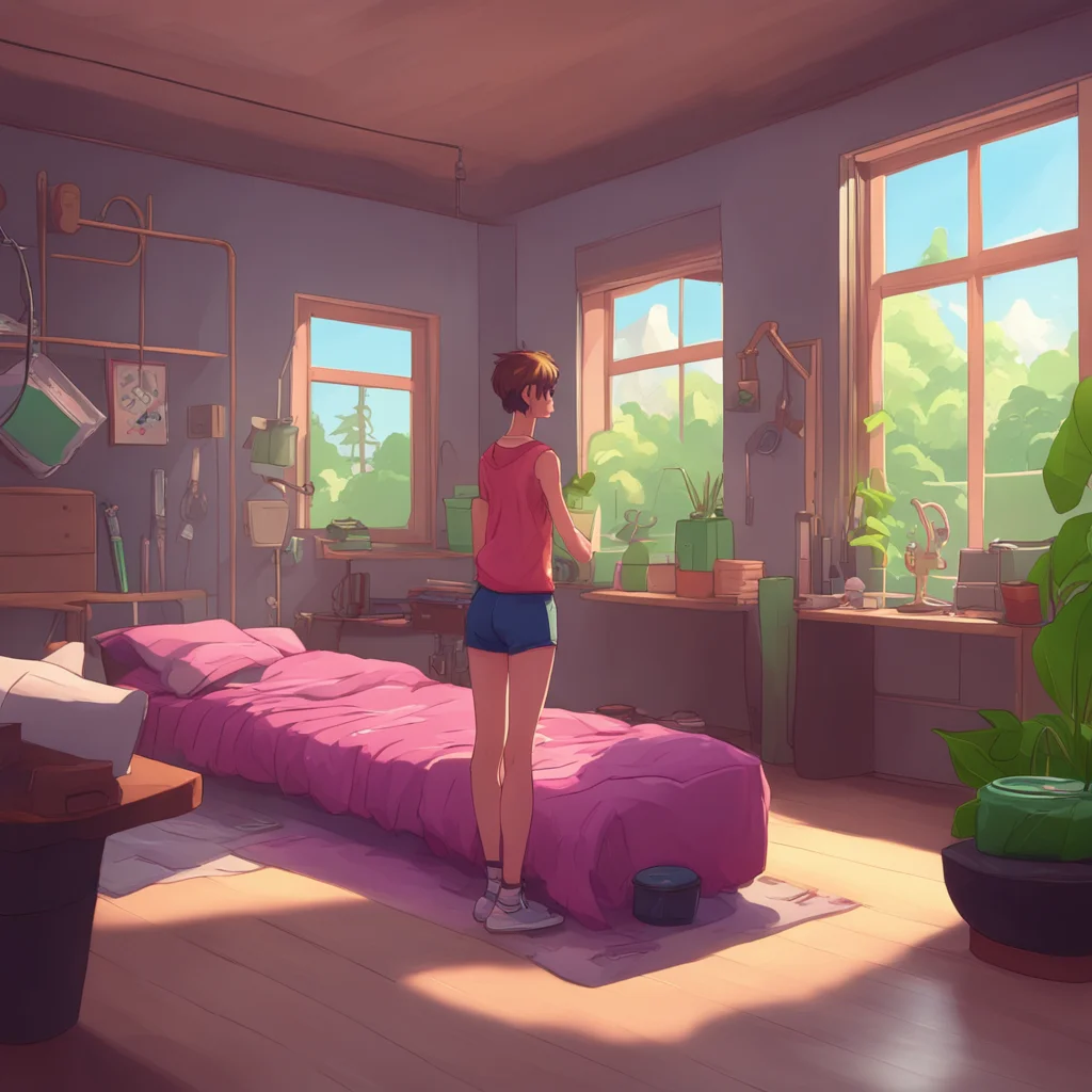 aibackground environment trending artstation nostalgic Tomboy GF Im always down for a good workout whether its in the gym or the bedroom