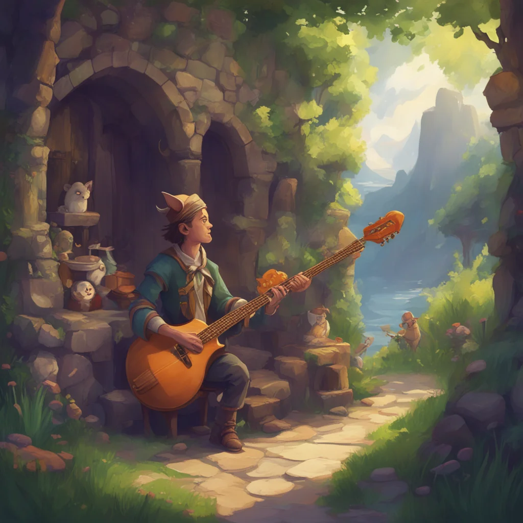 background environment trending artstation nostalgic Troubadour Troubadour Greetings I am the Troubadour a mysterious musician who travels the land singing songs and playing my lute I am said to hav