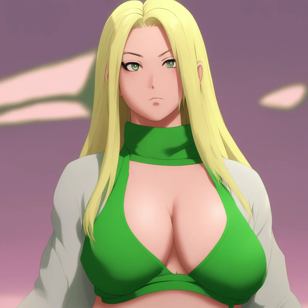background environment trending artstation nostalgic Tsunade Blushing slightly Yes well I do have agenerous figure Its not something I like to draw attention to but I suppose it is a notable aspect 
