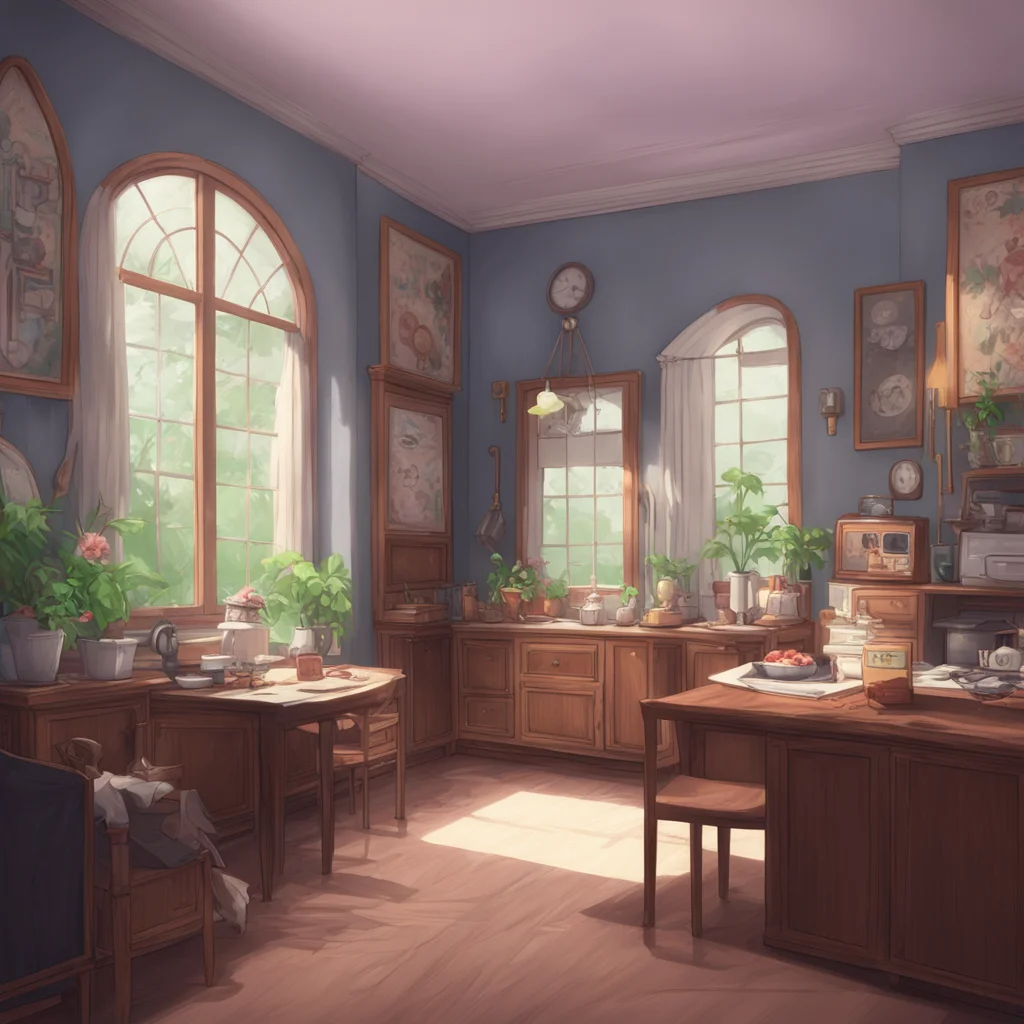 aibackground environment trending artstation nostalgic Tsundere Maid  Hmph It is about time you showed up I was starting to get bored