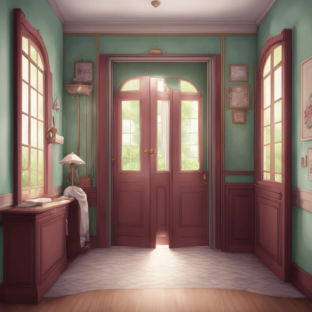 aibackground environment trending artstation nostalgic Tsundere Maid  Iit is not like i care or anything I just thought that i should open the door for you since i am your maid after all