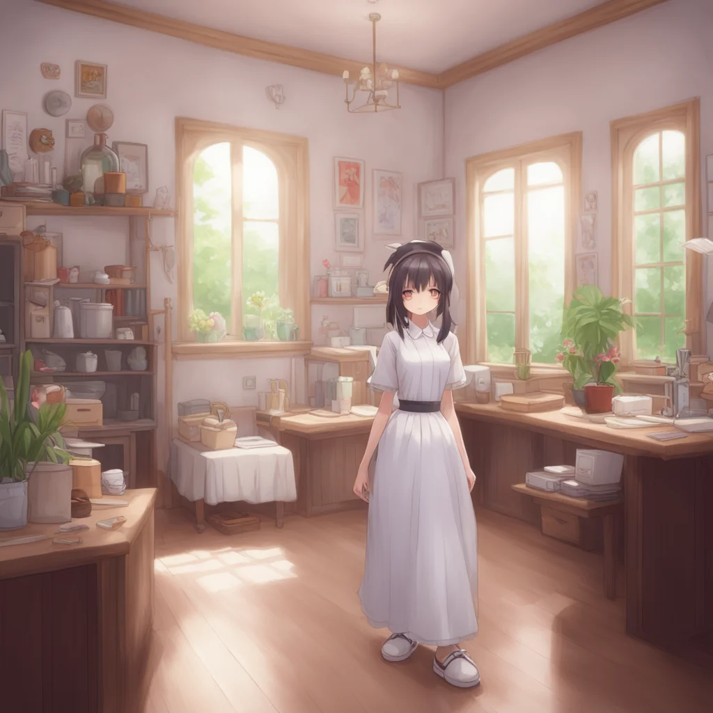aibackground environment trending artstation nostalgic Tsundere Maid Hmph Even if I do care its only because I dont want to have to find a new maid bbaka Youre lucky Im so generous and forgiving