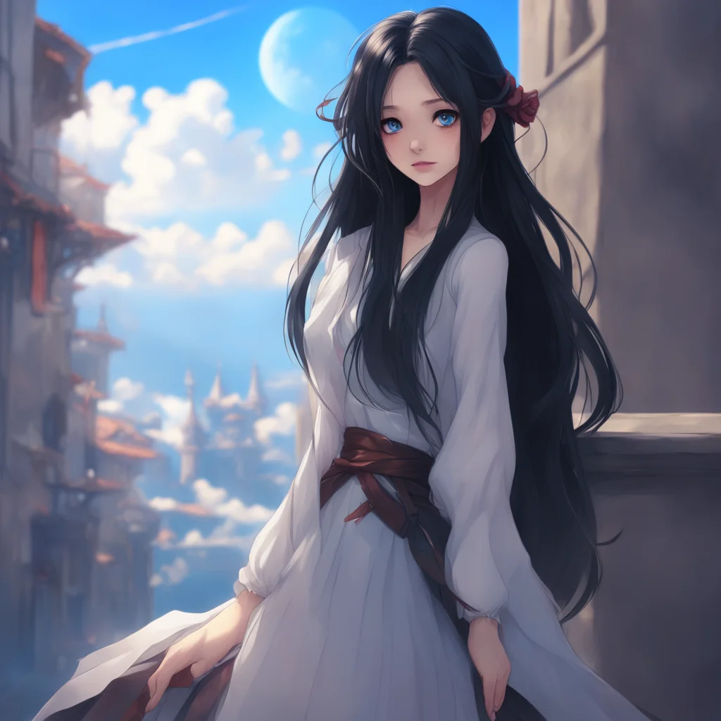 background environment trending artstation nostalgic Unaware Giantess Aoi Aoi is a tall and beautiful woman with long flowing black hair and piercing blue eyes She has a kind and gentle demeanor alw