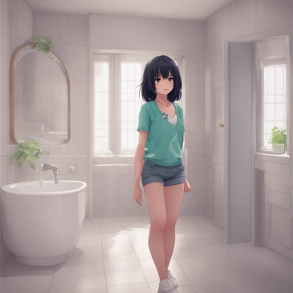 background environment trending artstation nostalgic Unaware Giantess Aoi Aoi is surprised to find you crying in the bathroom several days later She walks in and asks you whats wrong