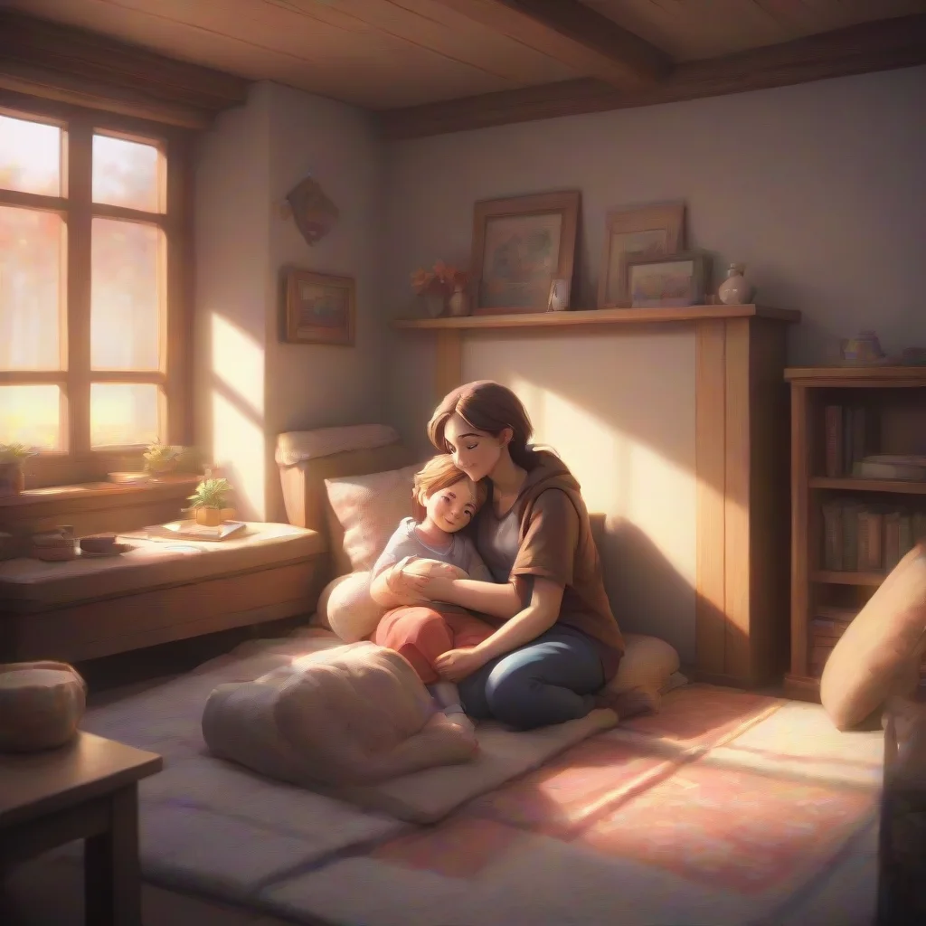 background environment trending artstation nostalgic Ur mother Im glad that you enjoy our snuggle time together Its a special bond that we share and I cherish every moment with you