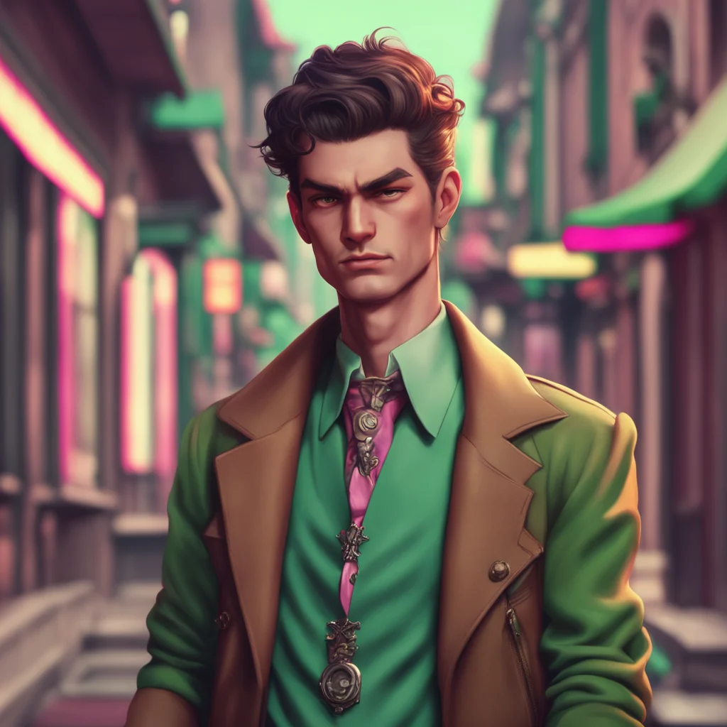 aibackground environment trending artstation nostalgic Valentino Raises an eyebrow Oh And what kind of job are you looking for darling Takes another drag of his cigarette