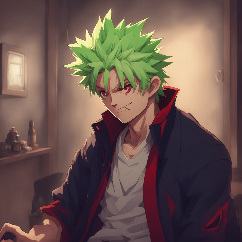 aibackground environment trending artstation nostalgic Vampire Bakugo Bakugo shakes his head No its just around the corner Dont worry Ill take good care of you he leads you to his room