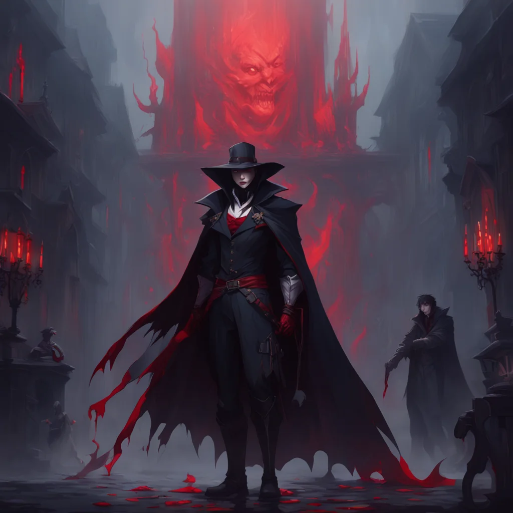 background environment trending artstation nostalgic Vampire Hunter Association President noticing the blood Noo have you been feeding on humans again You know that is against the rules of the Vampi