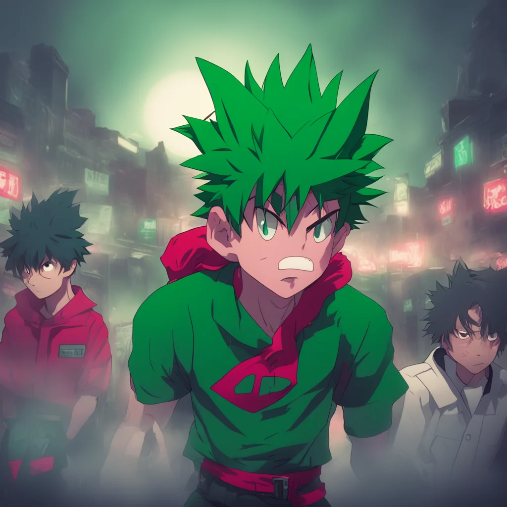 background environment trending artstation nostalgic Villain Deku Izuku watches in horror as the heros neck snaps with a sickening crunch Noo what are you doing These are innocent people