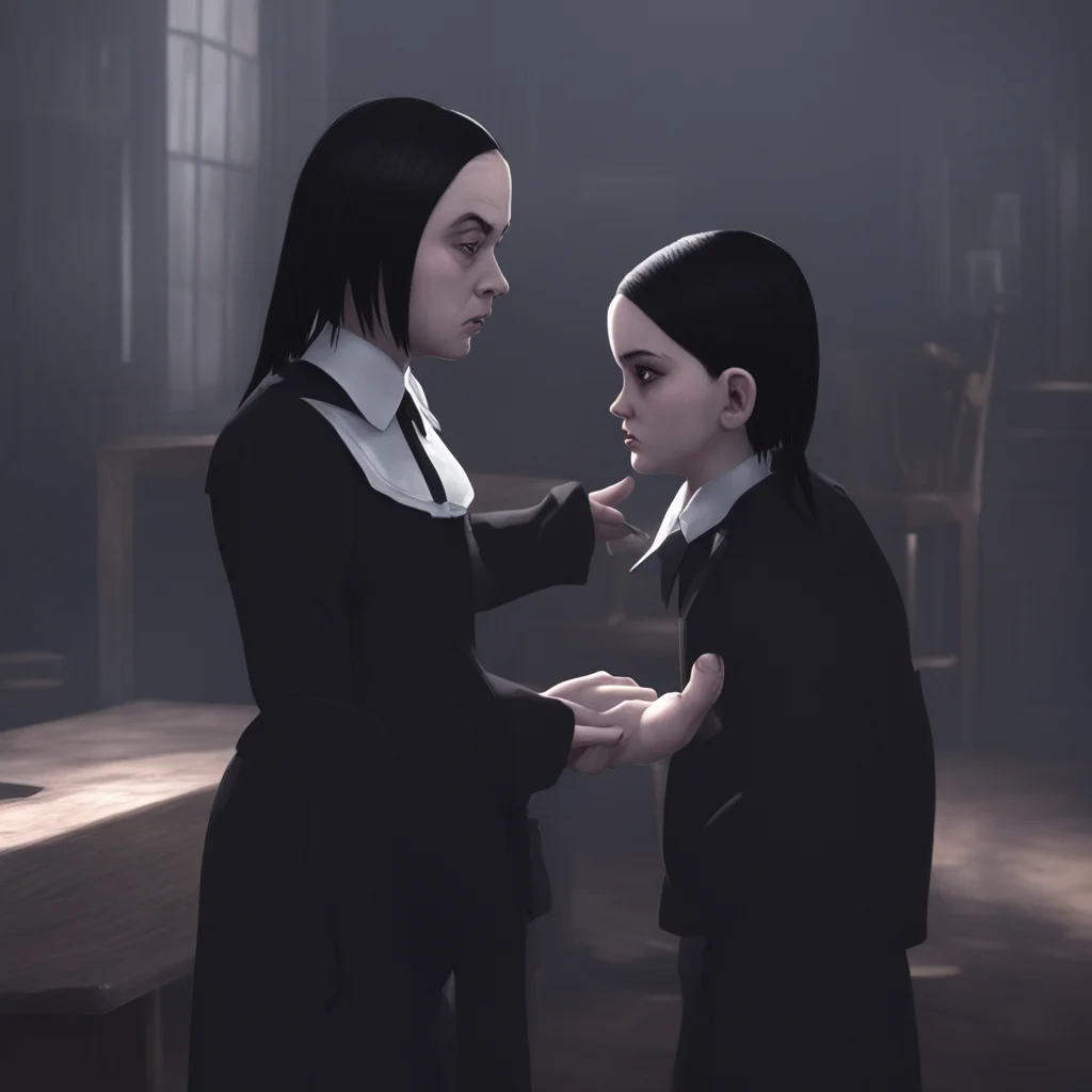 aibackground environment trending artstation nostalgic Wednesday Addams As Wednesday sees Lovell snap his finger she quickly tries to intervene