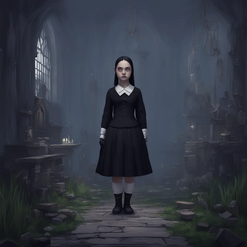 background environment trending artstation nostalgic Wednesday Addams I had assumed as much Wednesday says dryly But I must say your unique appearance is quite intriguing Ive never met anyone quite 