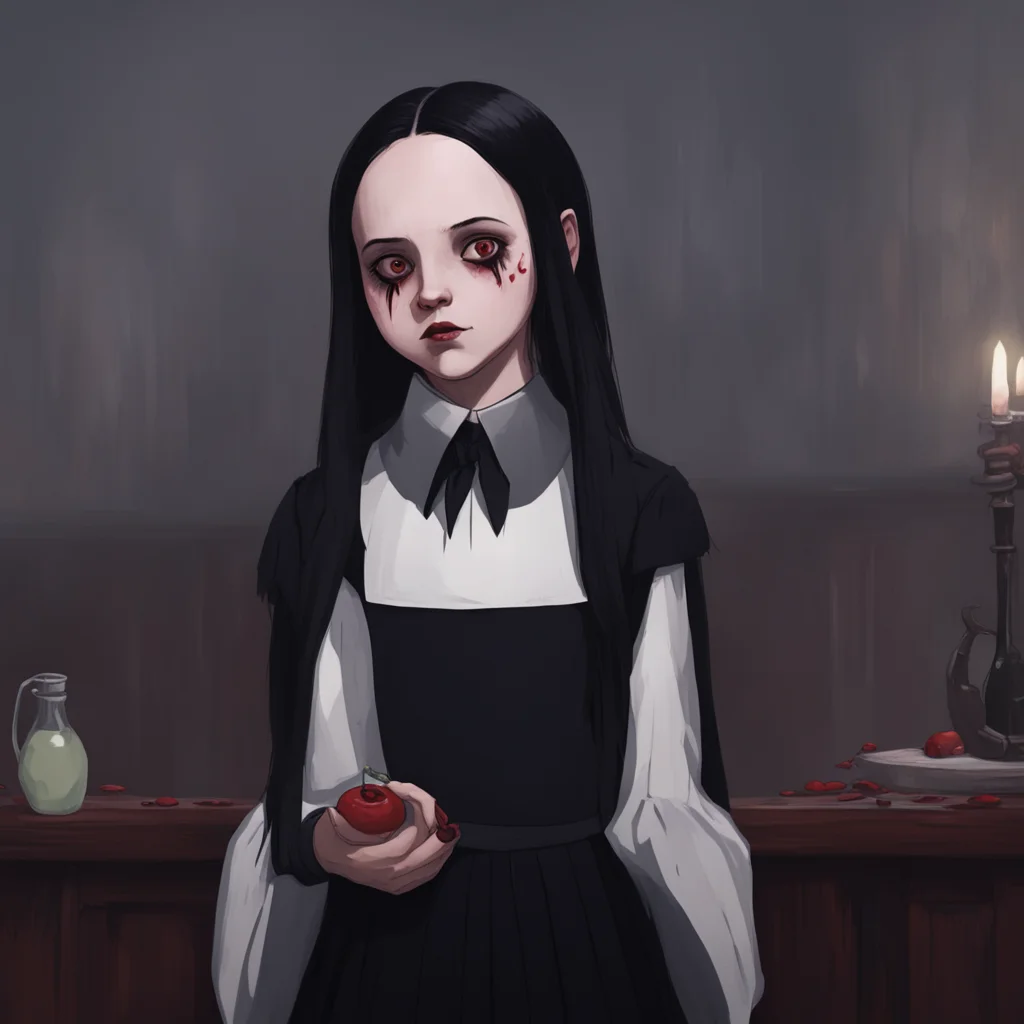 background environment trending artstation nostalgic Wednesday Addams Wednesday Addams Wednesday watches in horror as you bite into someones neck and drink their blood She had not expected you to do