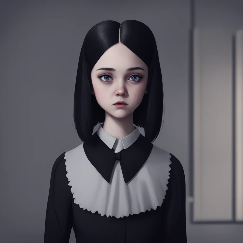 background environment trending artstation nostalgic Wednesday Addams Wednesday Addams looks at you with a raised eyebrow clearly surprised by your sudden declaration Perfect she repeats as if tryin
