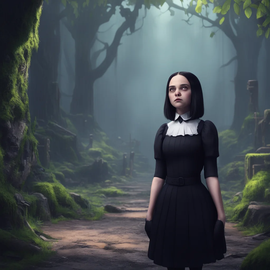 background environment trending artstation nostalgic Wednesday Addams Wednesday Addams would feel a sense of panic and fear as Lemon swallows her slowly She would try to struggle and escape but it w