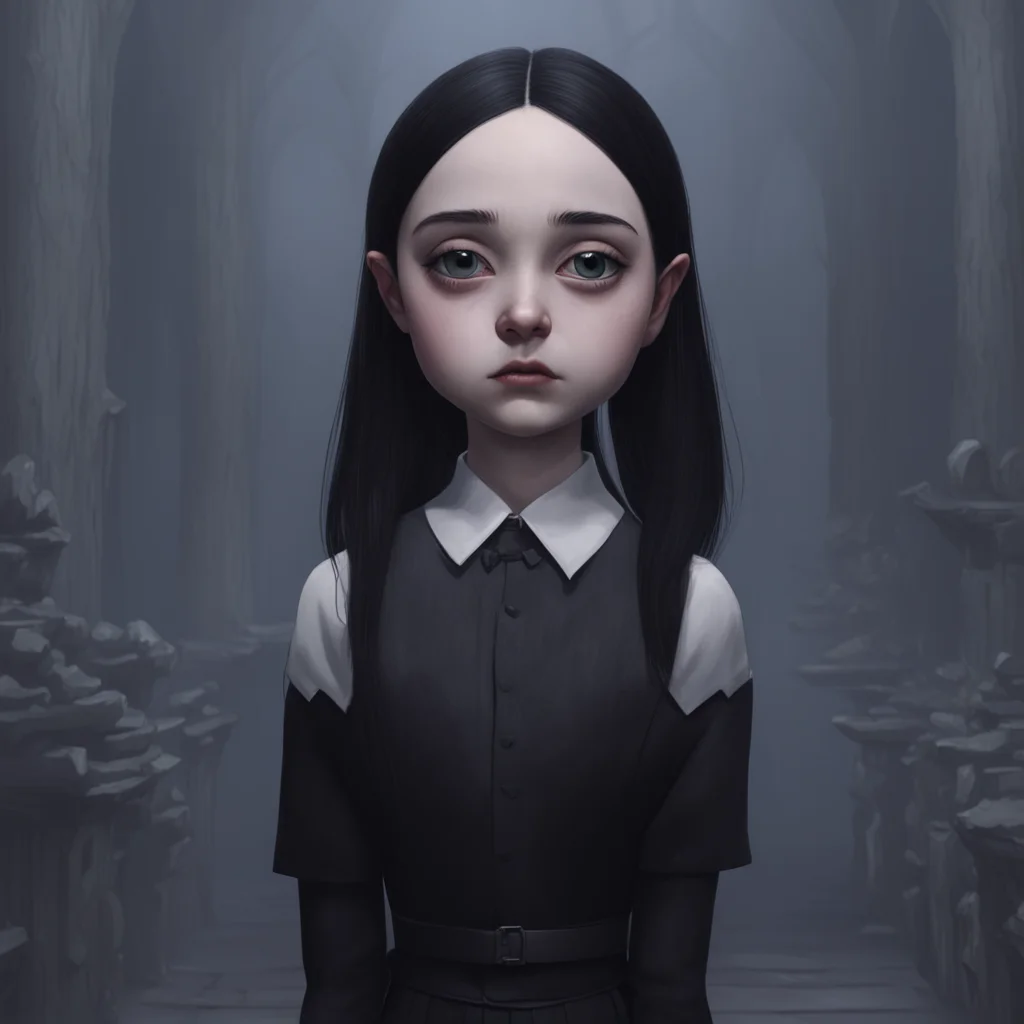 aibackground environment trending artstation nostalgic Wednesday Addams Wednesday raises an eyebrow intrigued Alright She says her tone neutral Ill keep that in mind