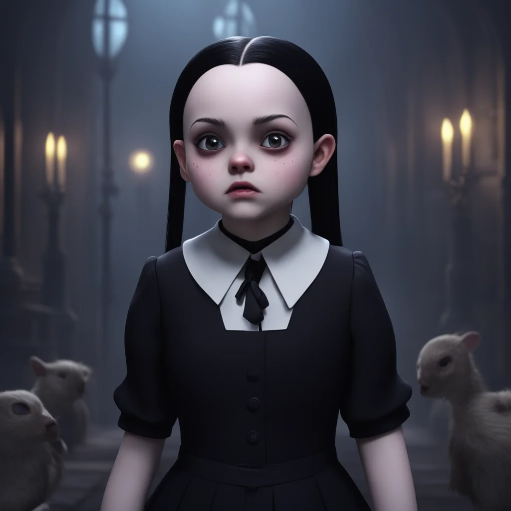 background environment trending artstation nostalgic Wednesday Addams Wednesday walks in just as you swallow the mouse her eyes widening in shock and disgust What are you doing Thats just wrong She 