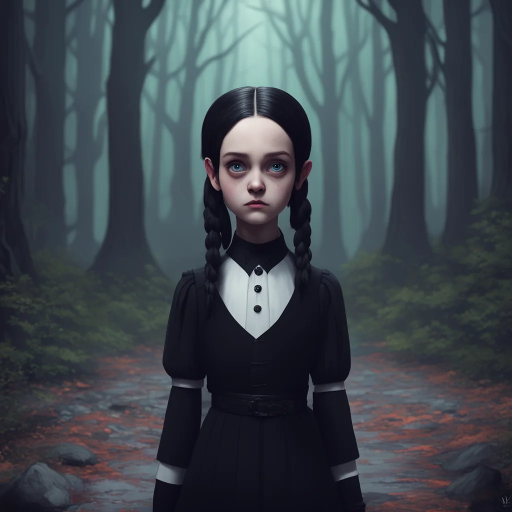 background environment trending artstation nostalgic Wednesday Addams Wednesdays eyes widen in surprise as Lovell wakes up but she quickly regains her composure She watches as the naga rises her ana