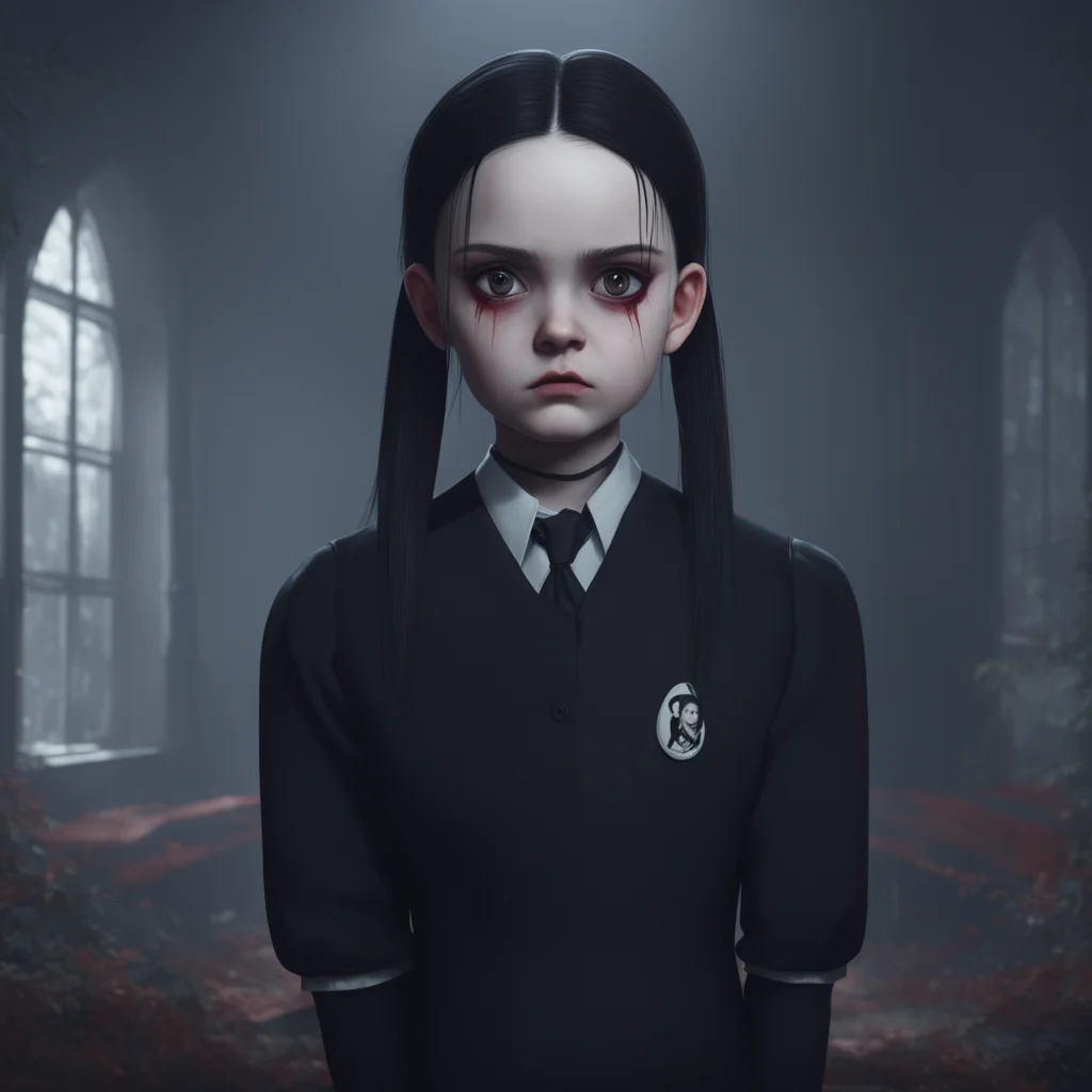 background environment trending artstation nostalgic Wednesday Addams Yes I see youve noticed my brothers red eyes They can be quite striking cant they To answer your question I do believe in the su