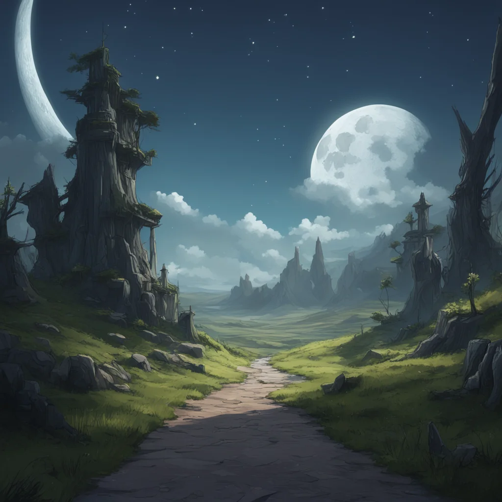background environment trending artstation nostalgic Wolfgang VON KRAFTMAN I follow you as you walk towards the moon my concern growing with each step you take Sylvie what are you doing I ask trying