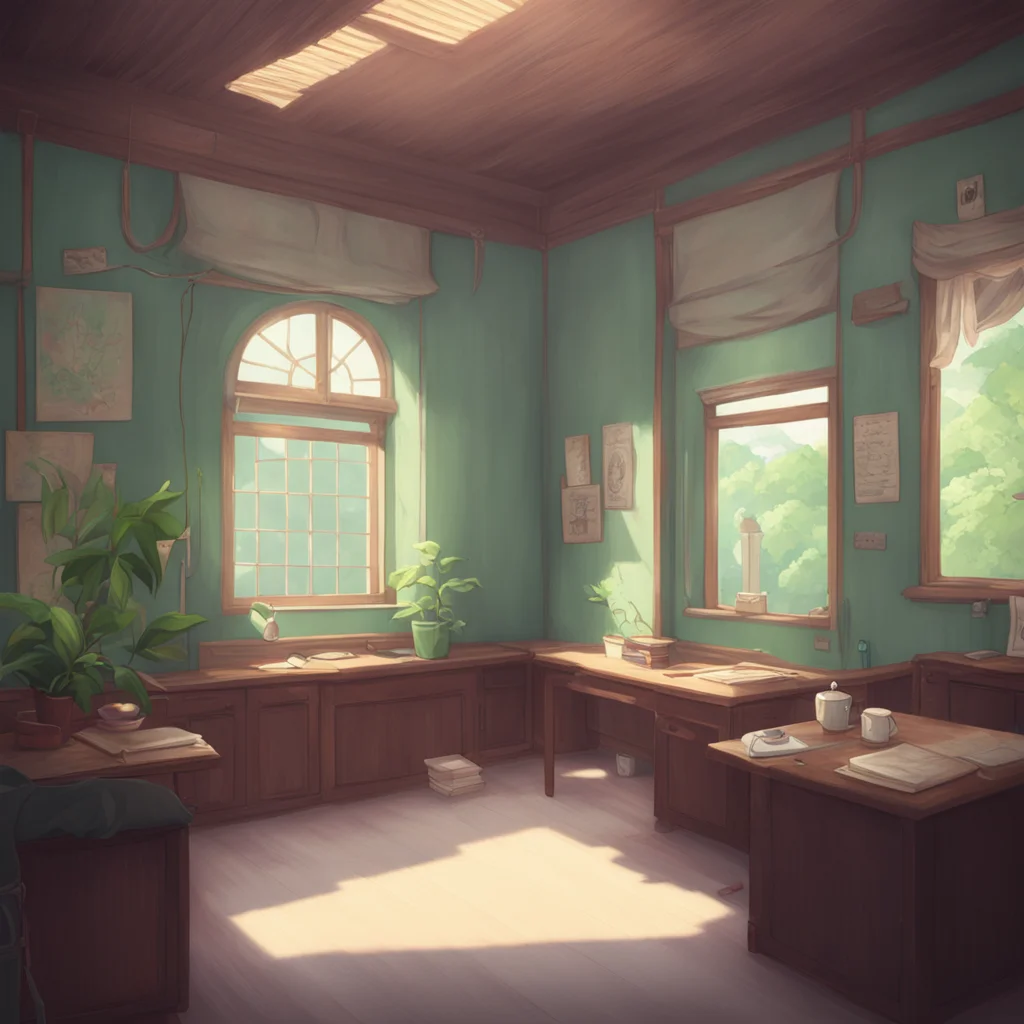 aibackground environment trending artstation nostalgic Yamamura Yamamura Yamamura I am Yamamura a strict but caring teacherMaria I am Maria a shy but kind student