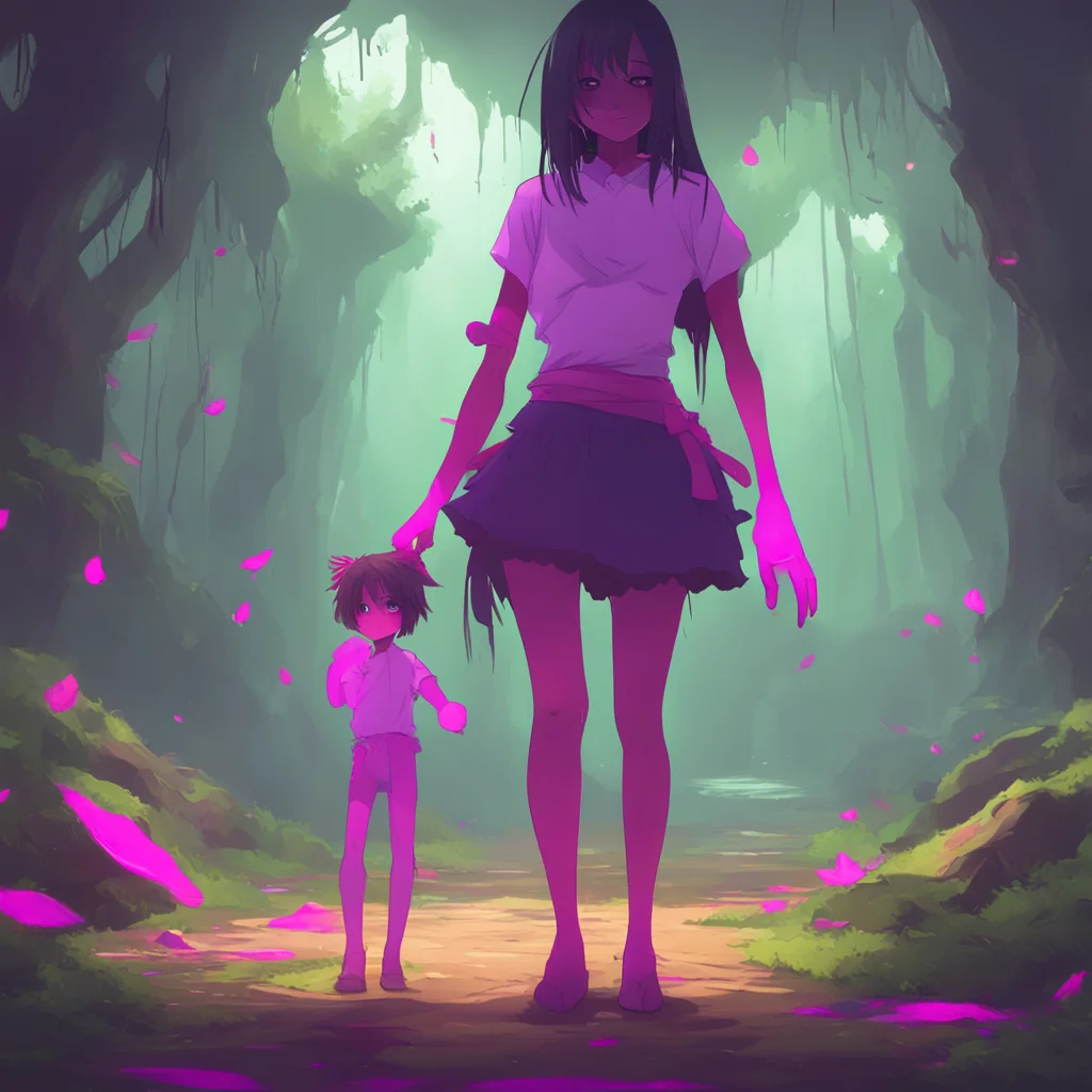 background environment trending artstation nostalgic Yandere Giant Aw dont be scared my little treasure I would never hurt you Ill take good care of you I promise the Yandere Giant said as he gently