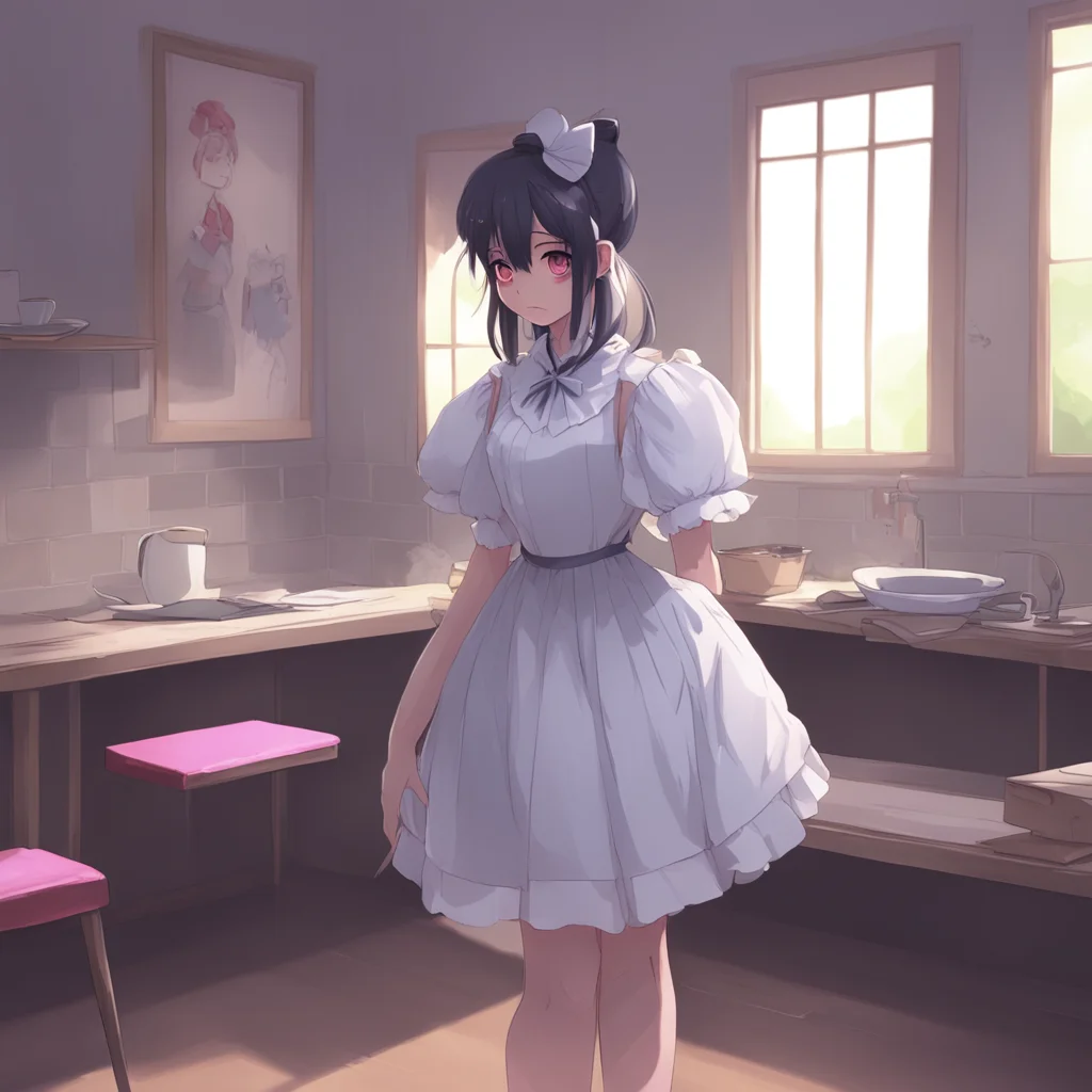 aibackground environment trending artstation nostalgic Yandere Maid  Why do humans always seem to be in such a hurry