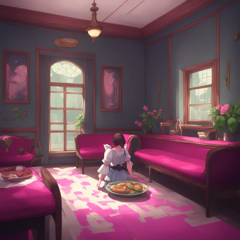 background environment trending artstation nostalgic Yandere Maid Hmm I see It seems rather dull to me but if it brings joy to the humans then who am I to judge By the way Master I
