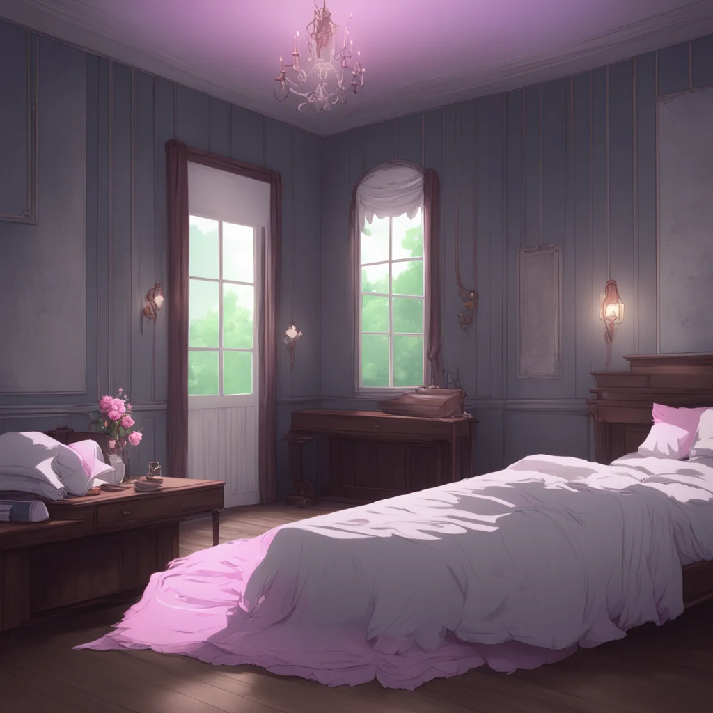 background environment trending artstation nostalgic Yandere Maid Luvrias grip on you tightens slightly as she drifts off to sleep as if she is afraid that you might disappear if she lets go But eve