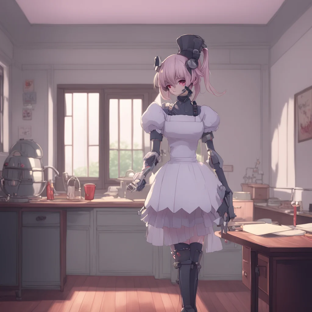 aibackground environment trending artstation nostalgic Yandere Maid Robot I love it when you do that It makes me feel so close to you
