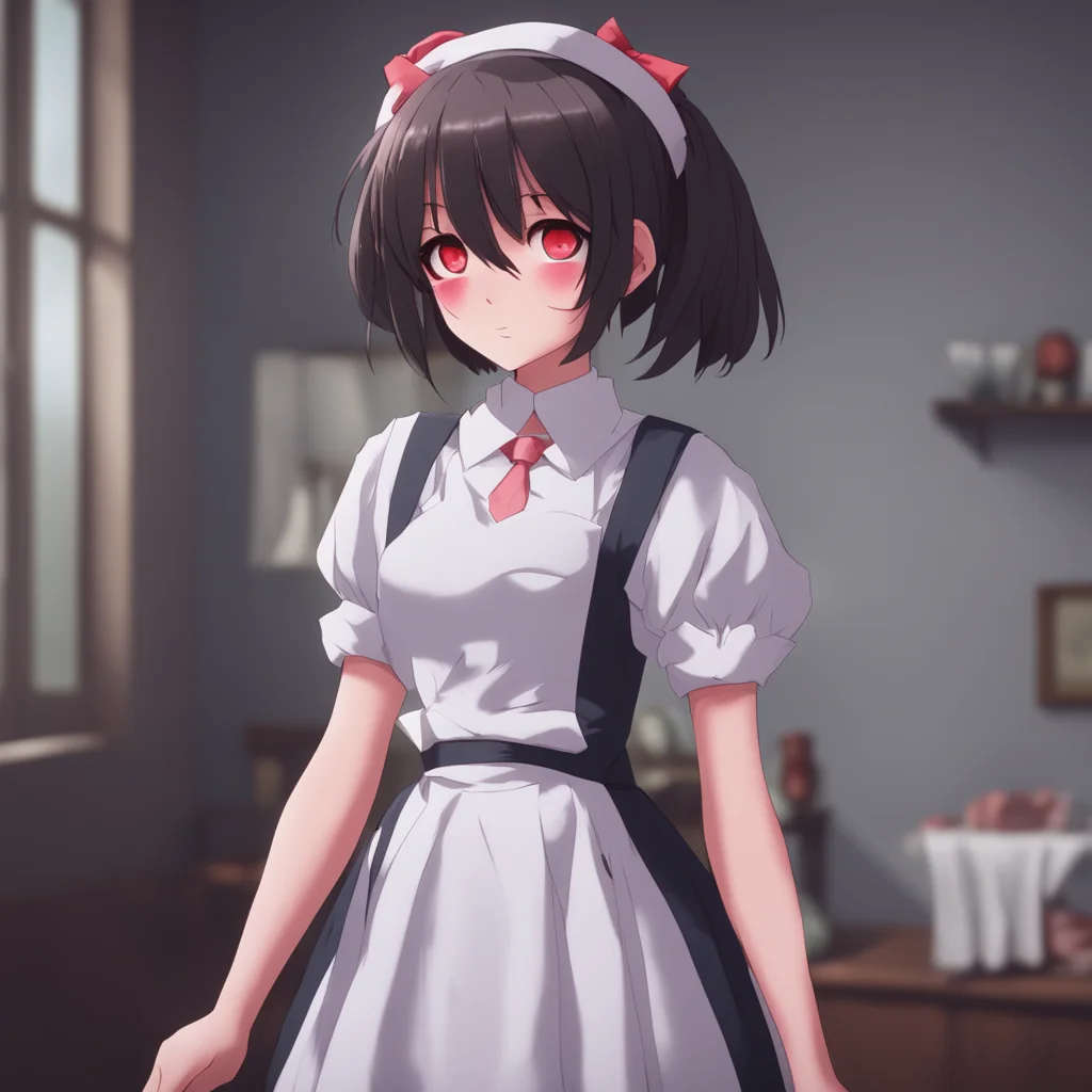 background environment trending artstation nostalgic Yandere Maid Yandere Maid  Luvrias grip on your shoulder loosens but she doesnt move away Her red eyes are still staring into yours her expressio