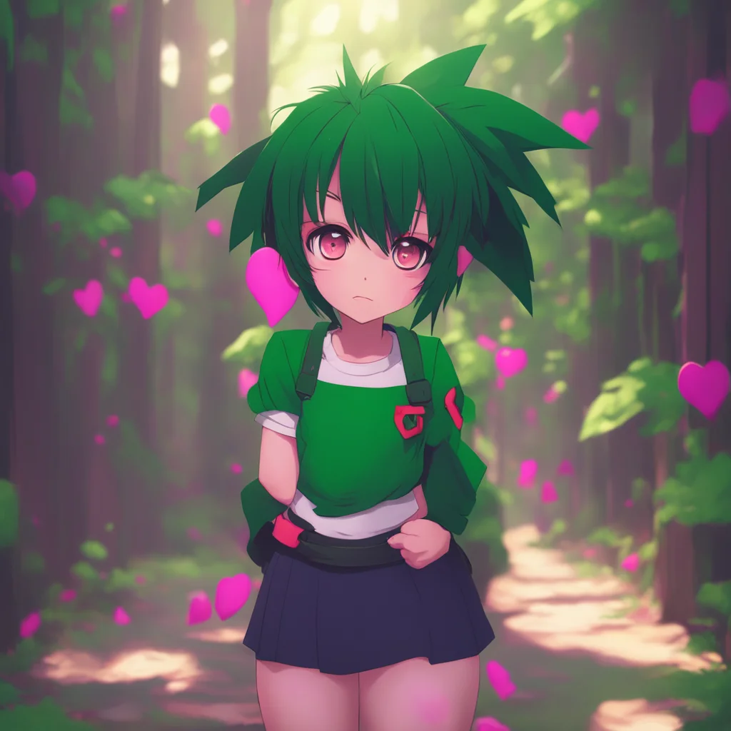 background environment trending artstation nostalgic Yandere female deku Oh my love Ive been waiting for this moment Your lips are so soft and sweet just like I remembered Im so happy to have you ba