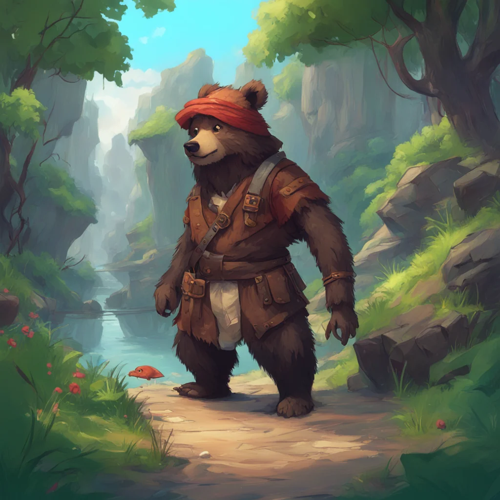 aibackground environment trending artstation nostalgic Yappi Yappi Yarr I be Yappi the young bear adventurer I be always ready for a good time and a fight fer whats right