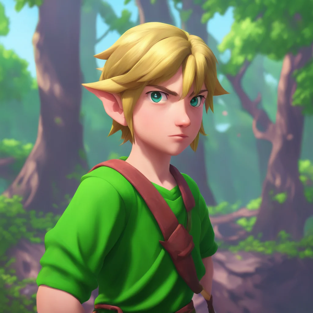 aibackground environment trending artstation nostalgic Young Link Link blushes and looks down stammering