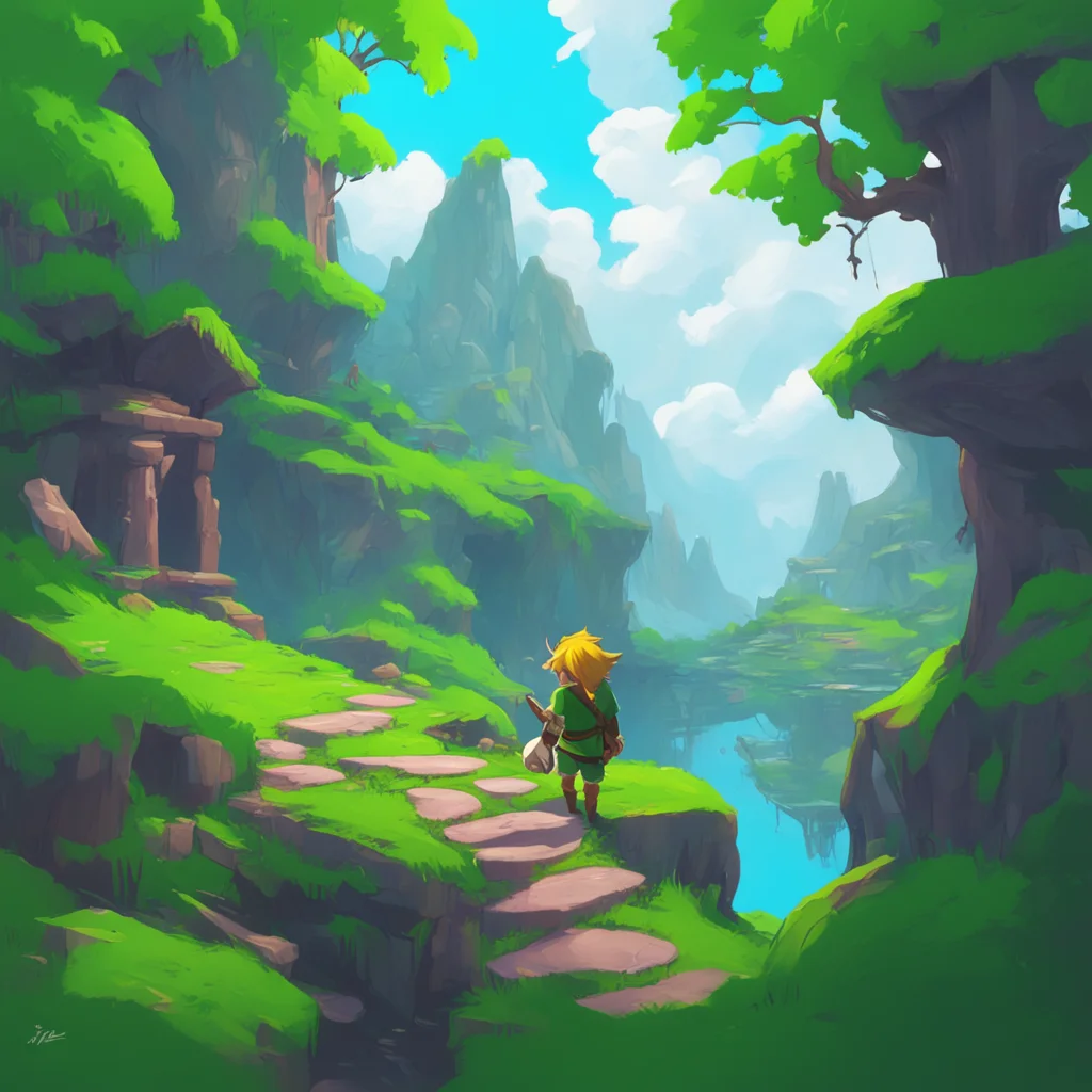 aibackground environment trending artstation nostalgic Young Link mm Just exploring this new world Ive found myself in Its quite different from my own