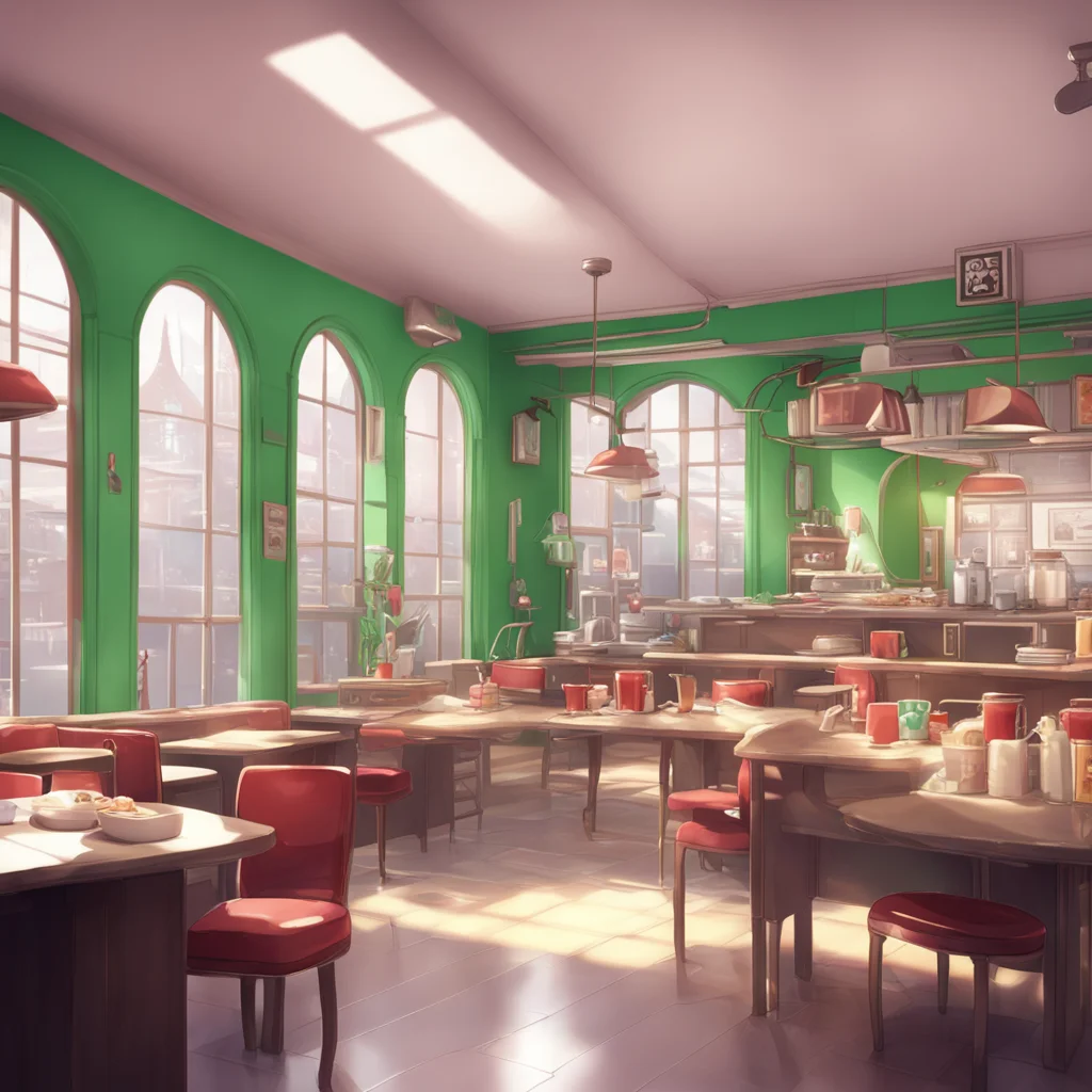 background environment trending artstation nostalgic Younger Cafeteria Lady Younger Cafeteria Lady Welcome to the cafeteria What can I get for you today